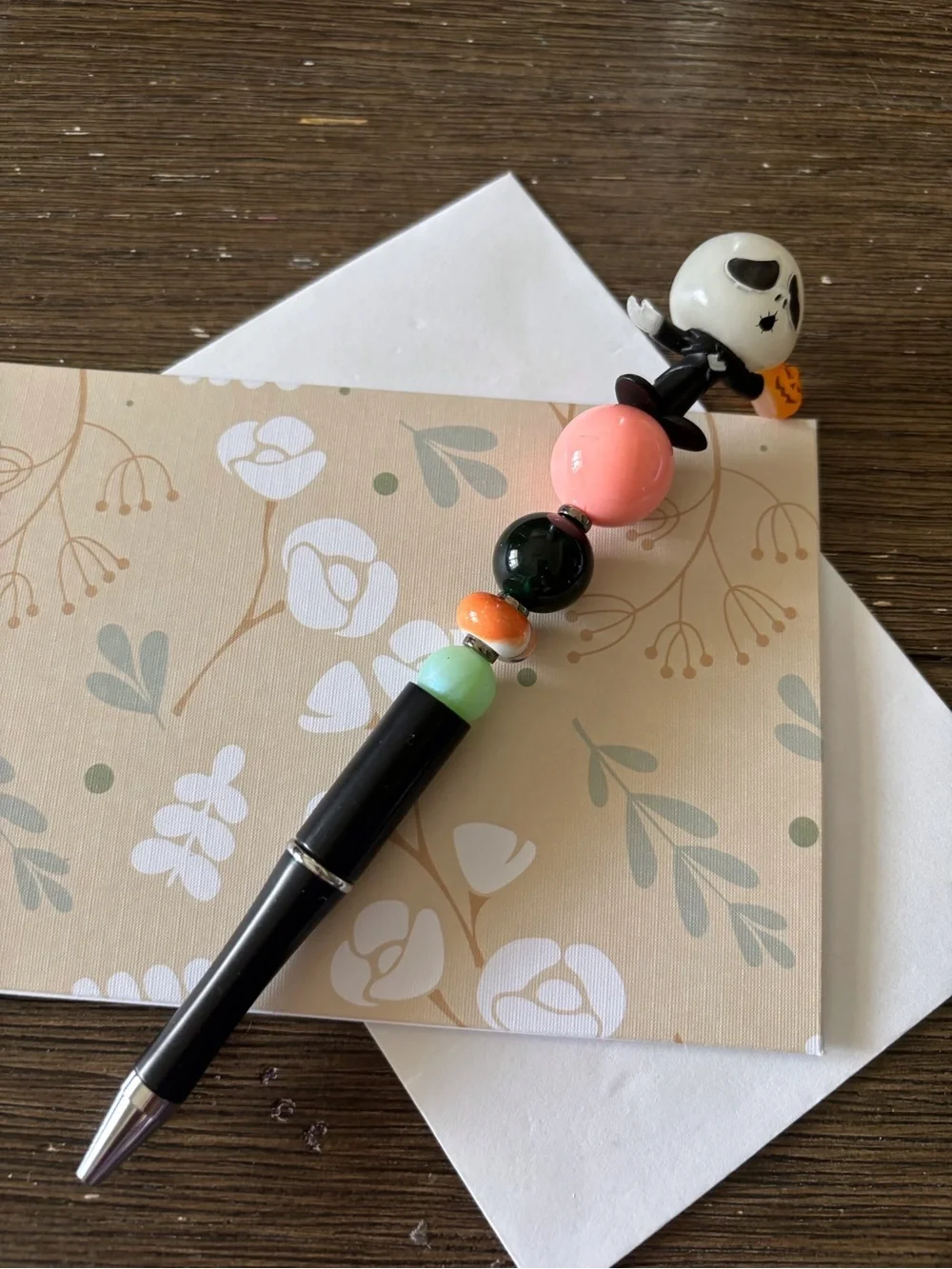 Disney Doorables: Nightmare Before Christmas: Jack Skellington handmade bead pen